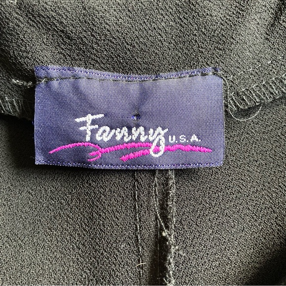 Fanny Women’s Black Wide Leg Dress Pants Size XLarge - Picture 7 of 7